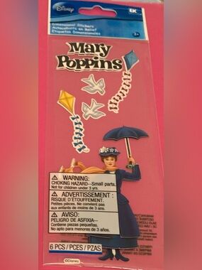 Disney Mary Poppins Sticker Sheet - Very Rare ⭐️